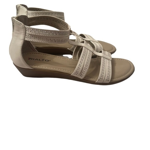 Rialto Cream Sandals Size 9 1/2M - Picture 2 of 6